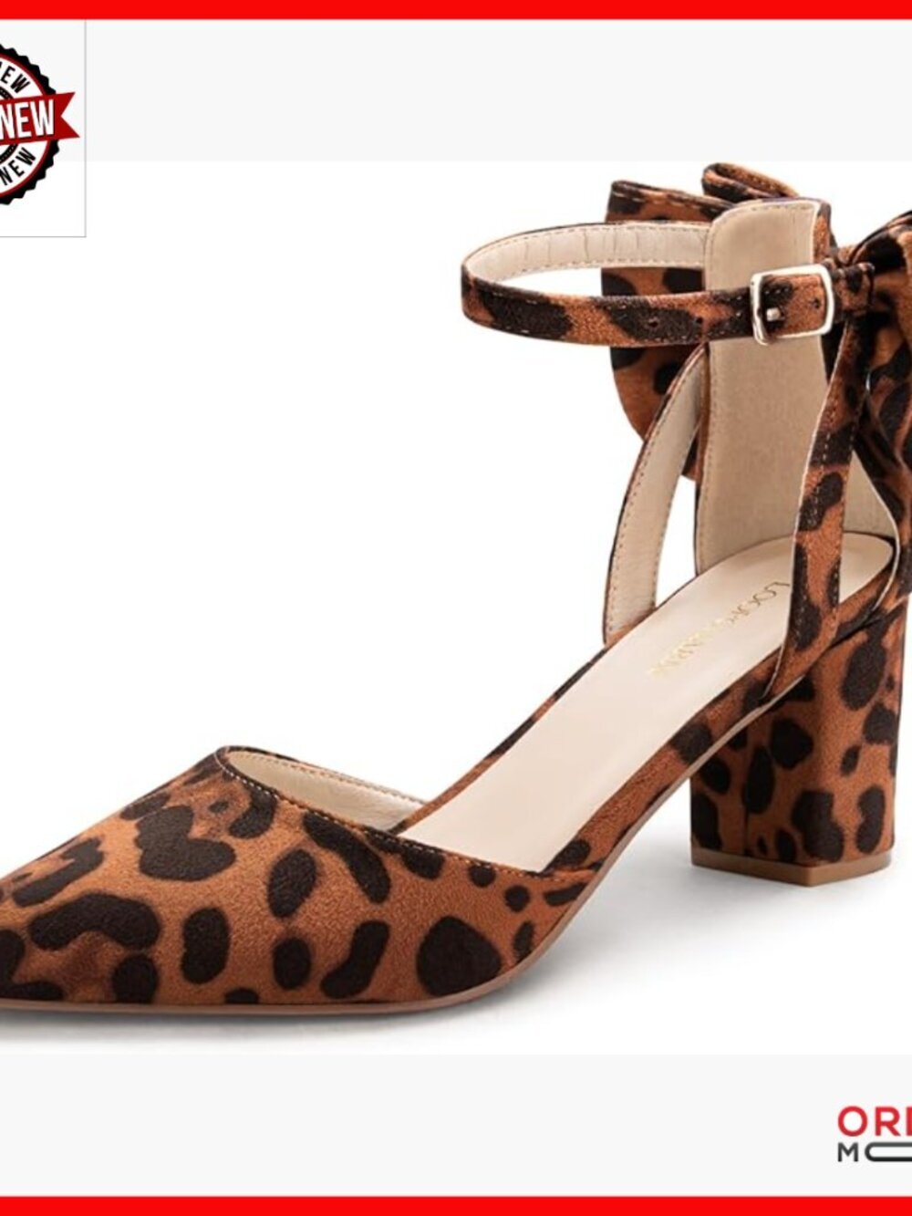 Closed Pointed Toe Heels with Bow Ankle Strap D'Orsay Pumps Wedding Shoes